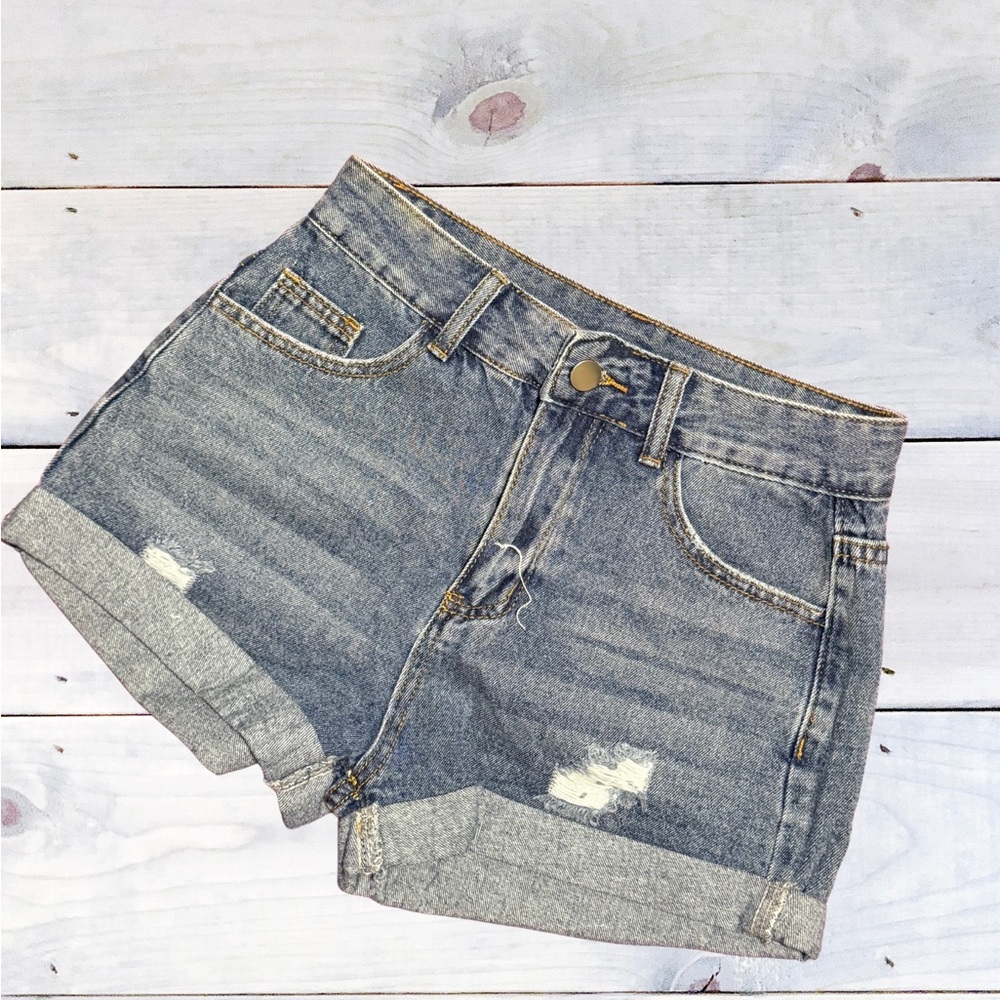 SHEIN Classic Blue Jean Shorts